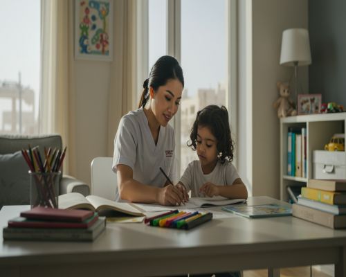مساعدة شخصية للاطفال جدة