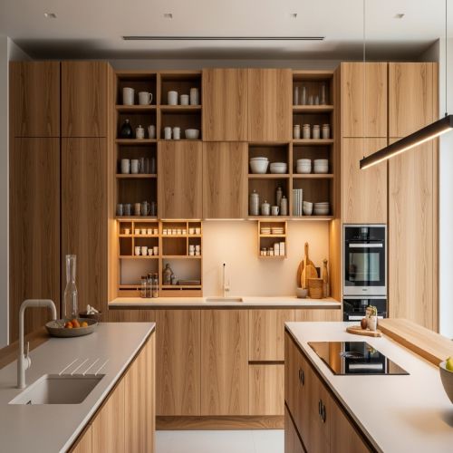 تفصيل مطابخ خشب بأم الساهك