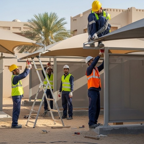 مظلات وسواتر بقيق