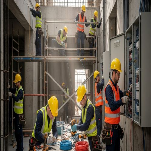 تأسيس كهرباء فيلا الجبيل