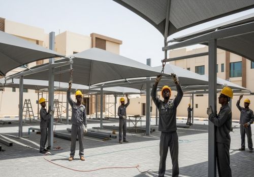 تركيب مظلات الخبر