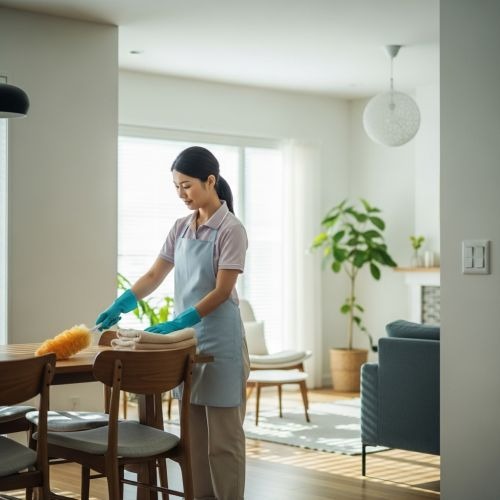 عاملة منزلية بالشهر الخبر